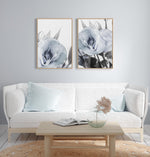 Blue Lisianthus IV | Framed Canvas-CANVAS-You can shop wall art online with Olive et Oriel for everything from abstract art to fun kids wall art. Our beautiful modern art prints and canvas art are available from large canvas prints to wall art paintings and our proudly Australian artwork collection offers only the highest quality framed large wall art and canvas art Australia - You can buy fashion photography prints or Hampton print posters and paintings on canvas from Olive et Oriel and have th