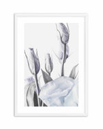 Blue Lisianthus II Art Print-PRINT-Olive et Oriel-Olive et Oriel-A5 | 5.8" x 8.3" | 14.8 x 21cm-White-With White Border-Buy-Australian-Art-Prints-Online-with-Olive-et-Oriel-Your-Artwork-Specialists-Austrailia-Decorate-With-Coastal-Photo-Wall-Art-Prints-From-Our-Beach-House-Artwork-Collection-Fine-Poster-and-Framed-Artwork