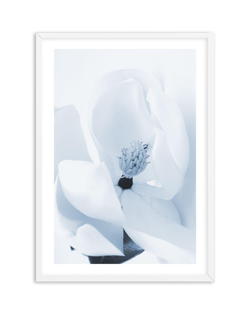Blue Magnolia Art Print-PRINT-Olive et Oriel-Olive et Oriel-A5 | 5.8" x 8.3" | 14.8 x 21cm-White-With White Border-Buy-Australian-Art-Prints-Online-with-Olive-et-Oriel-Your-Artwork-Specialists-Austrailia-Decorate-With-Coastal-Photo-Wall-Art-Prints-From-Our-Beach-House-Artwork-Collection-Fine-Poster-and-Framed-Artwork
