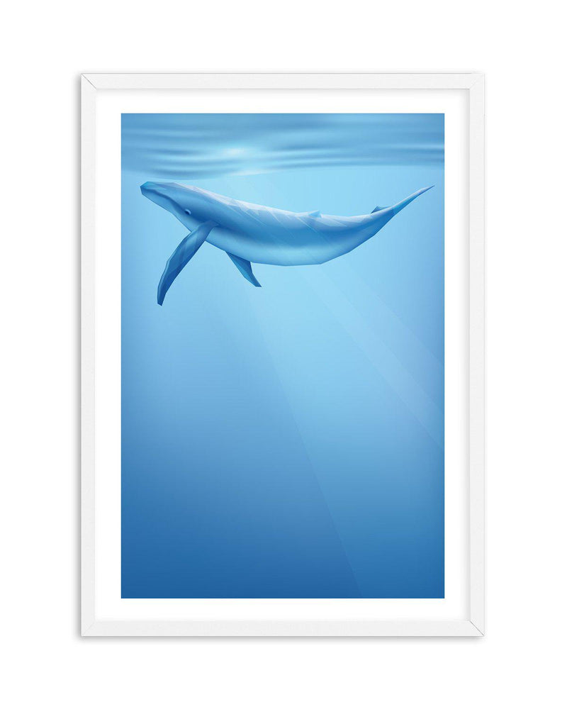 Blue Whale | Graphic Whales Collection Art Print-PRINT-Olive et Oriel-Olive et Oriel-A5 | 5.8" x 8.3" | 14.8 x 21cm-White-With White Border-Buy-Australian-Art-Prints-Online-with-Olive-et-Oriel-Your-Artwork-Specialists-Austrailia-Decorate-With-Coastal-Photo-Wall-Art-Prints-From-Our-Beach-House-Artwork-Collection-Fine-Poster-and-Framed-Artwork
