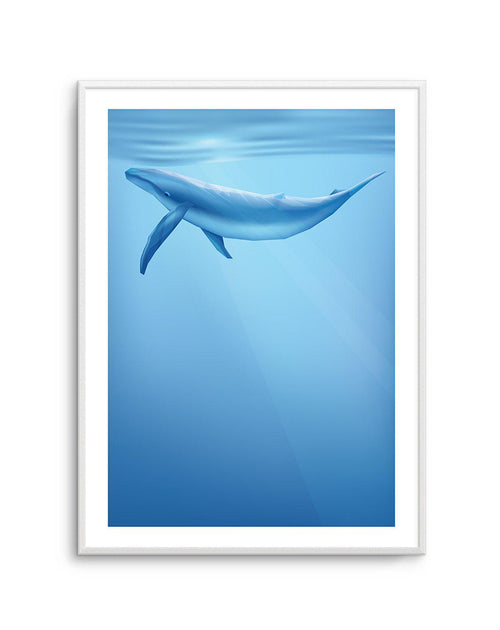 Blue Whale | Graphic Whales Collection Art Print-PRINT-Olive et Oriel-Olive et Oriel-A5 | 5.8" x 8.3" | 14.8 x 21cm-Unframed Art Print-With White Border-Buy-Australian-Art-Prints-Online-with-Olive-et-Oriel-Your-Artwork-Specialists-Austrailia-Decorate-With-Coastal-Photo-Wall-Art-Prints-From-Our-Beach-House-Artwork-Collection-Fine-Poster-and-Framed-Artwork