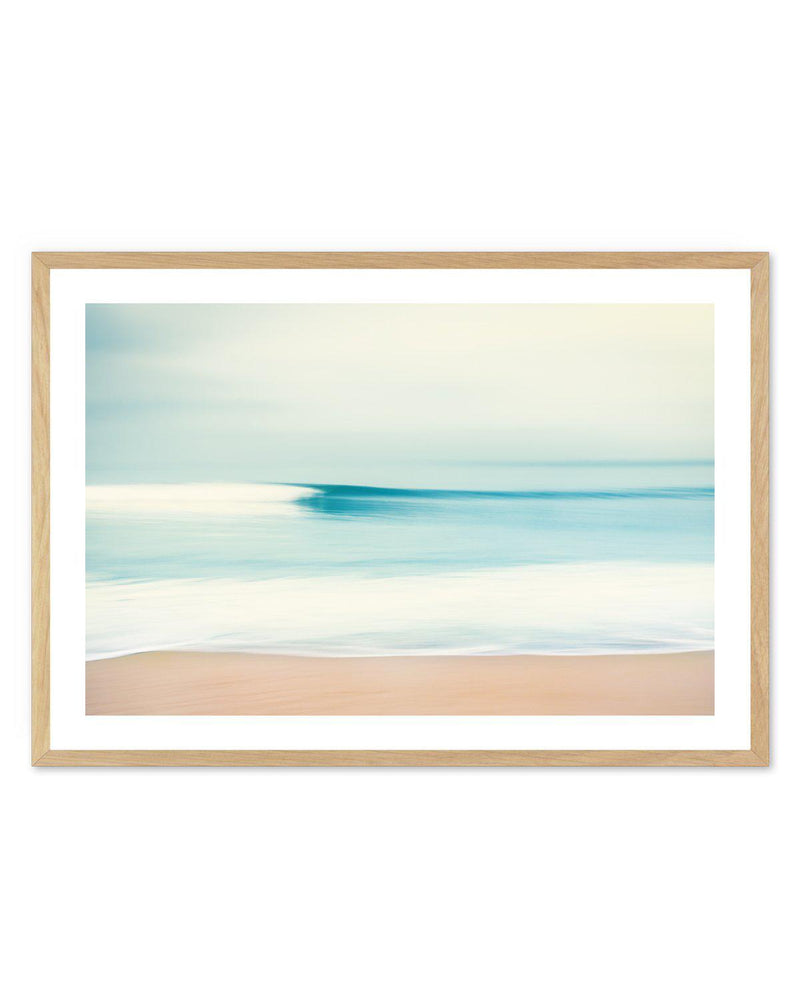 Blurred Waves Art Print-PRINT-Olive et Oriel-Olive et Oriel-A5 | 5.8" x 8.3" | 14.8 x 21cm-Oak-With White Border-Buy-Australian-Art-Prints-Online-with-Olive-et-Oriel-Your-Artwork-Specialists-Austrailia-Decorate-With-Coastal-Photo-Wall-Art-Prints-From-Our-Beach-House-Artwork-Collection-Fine-Poster-and-Framed-Artwork
