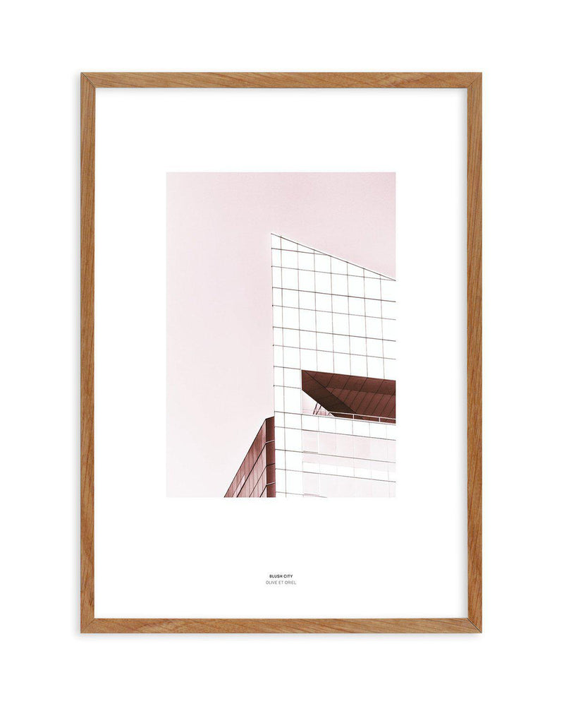 Blush City Art Print-PRINT-Olive et Oriel-Olive et Oriel-50x70 cm | 19.6" x 27.5"-Walnut-With White Border-Buy-Australian-Art-Prints-Online-with-Olive-et-Oriel-Your-Artwork-Specialists-Austrailia-Decorate-With-Coastal-Photo-Wall-Art-Prints-From-Our-Beach-House-Artwork-Collection-Fine-Poster-and-Framed-Artwork