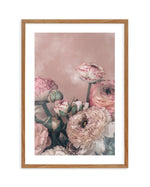 Blush Ranunculus Art Print-PRINT-Olive et Oriel-Olive et Oriel-50x70 cm | 19.6" x 27.5"-Walnut-With White Border-Buy-Australian-Art-Prints-Online-with-Olive-et-Oriel-Your-Artwork-Specialists-Austrailia-Decorate-With-Coastal-Photo-Wall-Art-Prints-From-Our-Beach-House-Artwork-Collection-Fine-Poster-and-Framed-Artwork