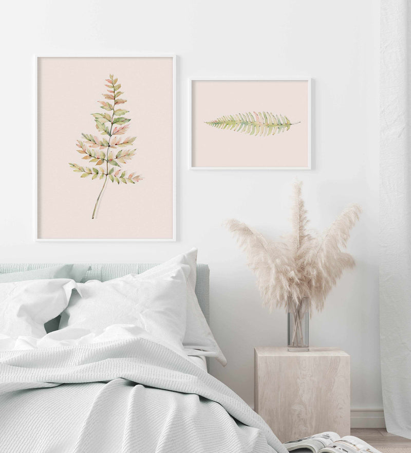 Blushing Fern I | Watercolor Art Print-PRINT-Olive et Oriel-Olive et Oriel-Buy-Australian-Art-Prints-Online-with-Olive-et-Oriel-Your-Artwork-Specialists-Austrailia-Decorate-With-Coastal-Photo-Wall-Art-Prints-From-Our-Beach-House-Artwork-Collection-Fine-Poster-and-Framed-Artwork