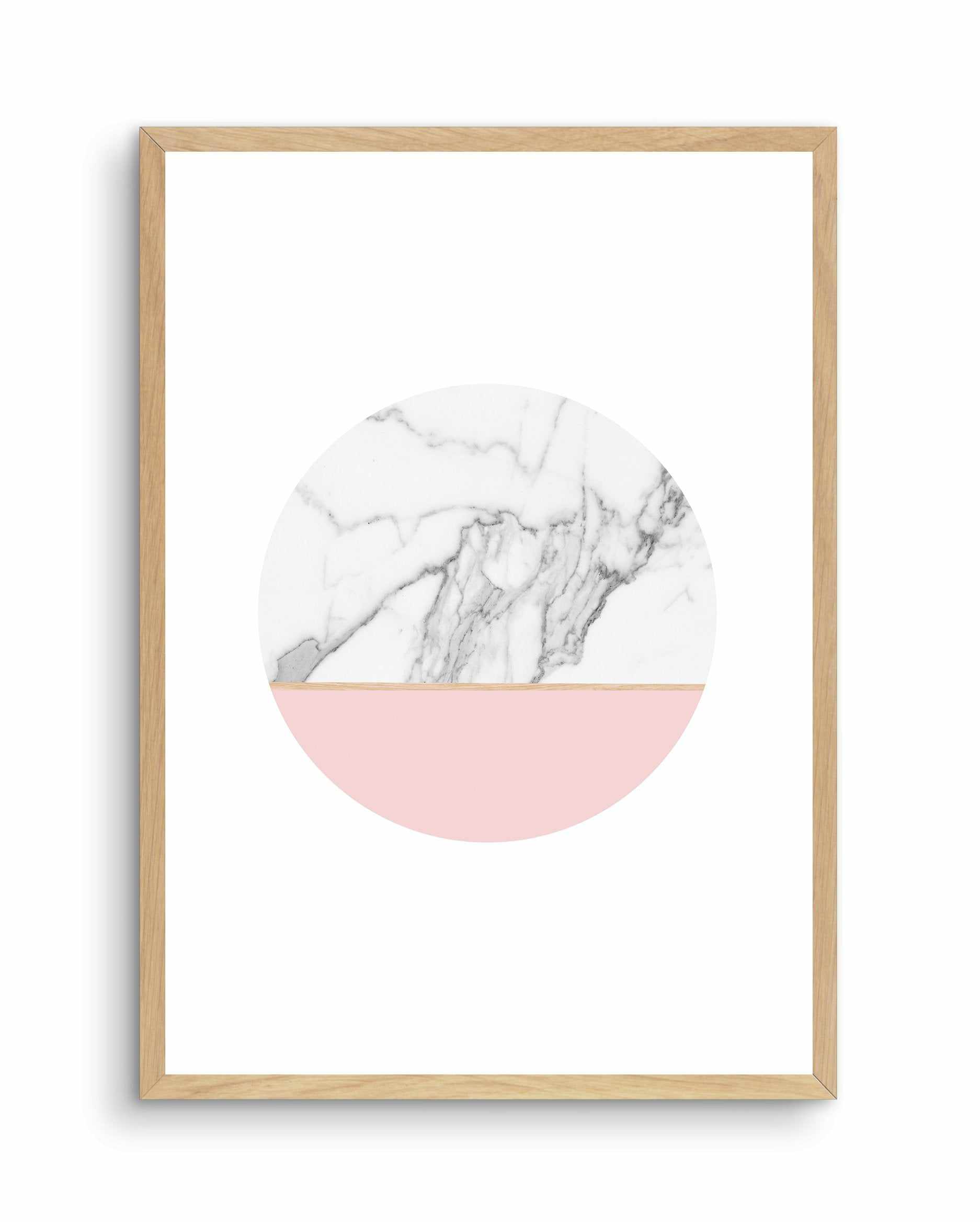 Blushing Moon Art Print-PRINT-Olive et Oriel-Olive et Oriel-A5 | 5.8" x 8.3" | 14.8 x 21cm-Oak-With White Border-Buy-Australian-Art-Prints-Online-with-Olive-et-Oriel-Your-Artwork-Specialists-Austrailia-Decorate-With-Coastal-Photo-Wall-Art-Prints-From-Our-Beach-House-Artwork-Collection-Fine-Poster-and-Framed-Artwork