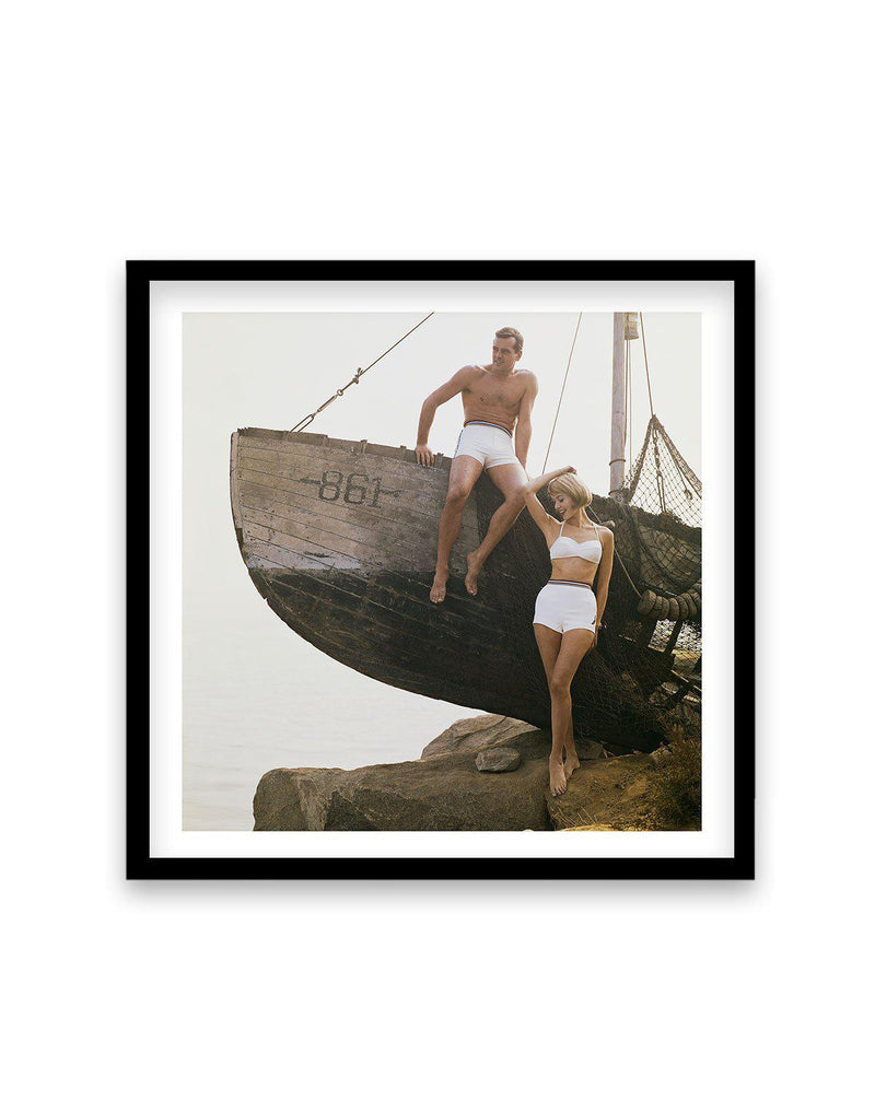 Boat 861 | Tom Kelley Archive Art Print-Print-Olive et Oriel-Olive et Oriel-70x70 cm | 27.5" x 27.5"-Black-With White Border-Buy-Australian-Art-Prints-Online-with-Olive-et-Oriel-Your-Artwork-Specialists-Austrailia-Decorate-With-Coastal-Photo-Wall-Art-Prints-From-Our-Beach-House-Artwork-Collection-Fine-Poster-and-Framed-Artwork