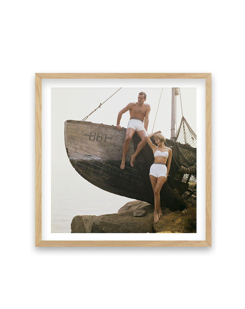 Boat 861 | Tom Kelley Archive Art Print-Print-Olive et Oriel-Olive et Oriel-70x70 cm | 27.5" x 27.5"-Oak-With White Border-Buy-Australian-Art-Prints-Online-with-Olive-et-Oriel-Your-Artwork-Specialists-Austrailia-Decorate-With-Coastal-Photo-Wall-Art-Prints-From-Our-Beach-House-Artwork-Collection-Fine-Poster-and-Framed-Artwork