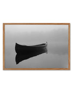 Boat On The Lake Art Print-PRINT-Olive et Oriel-Olive et Oriel-50x70 cm | 19.6" x 27.5"-Walnut-With White Border-Buy-Australian-Art-Prints-Online-with-Olive-et-Oriel-Your-Artwork-Specialists-Austrailia-Decorate-With-Coastal-Photo-Wall-Art-Prints-From-Our-Beach-House-Artwork-Collection-Fine-Poster-and-Framed-Artwork