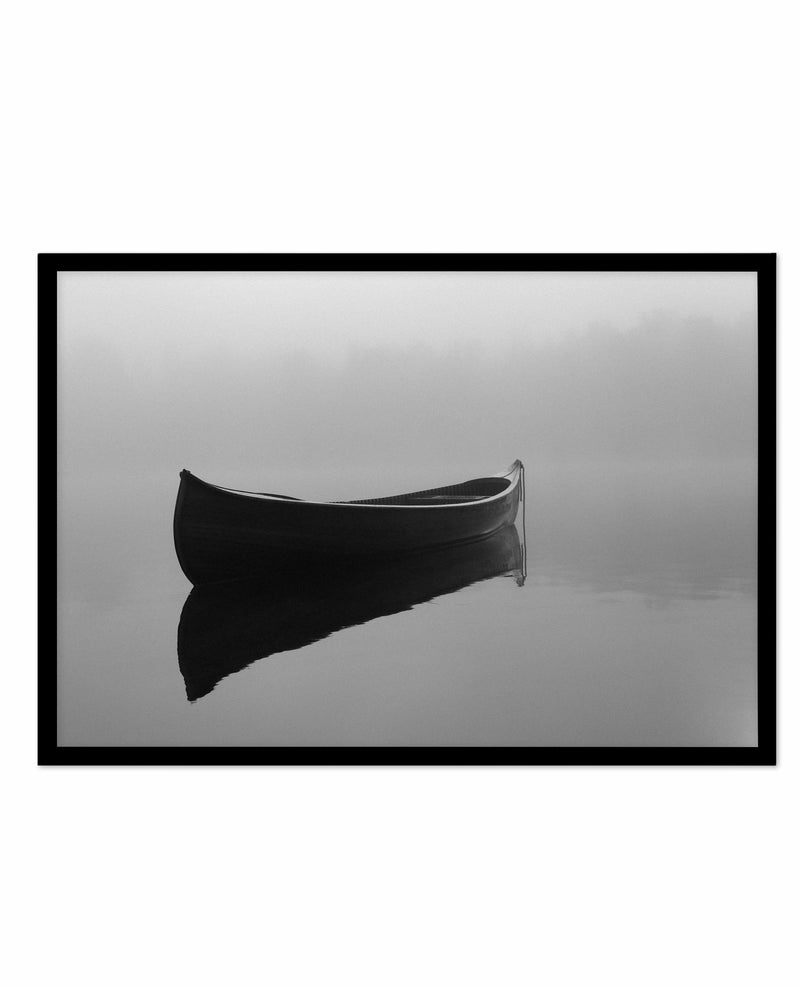 Boat On The Lake Art Print-PRINT-Olive et Oriel-Olive et Oriel-A5 | 5.8" x 8.3" | 14.8 x 21cm-Black-With White Border-Buy-Australian-Art-Prints-Online-with-Olive-et-Oriel-Your-Artwork-Specialists-Austrailia-Decorate-With-Coastal-Photo-Wall-Art-Prints-From-Our-Beach-House-Artwork-Collection-Fine-Poster-and-Framed-Artwork