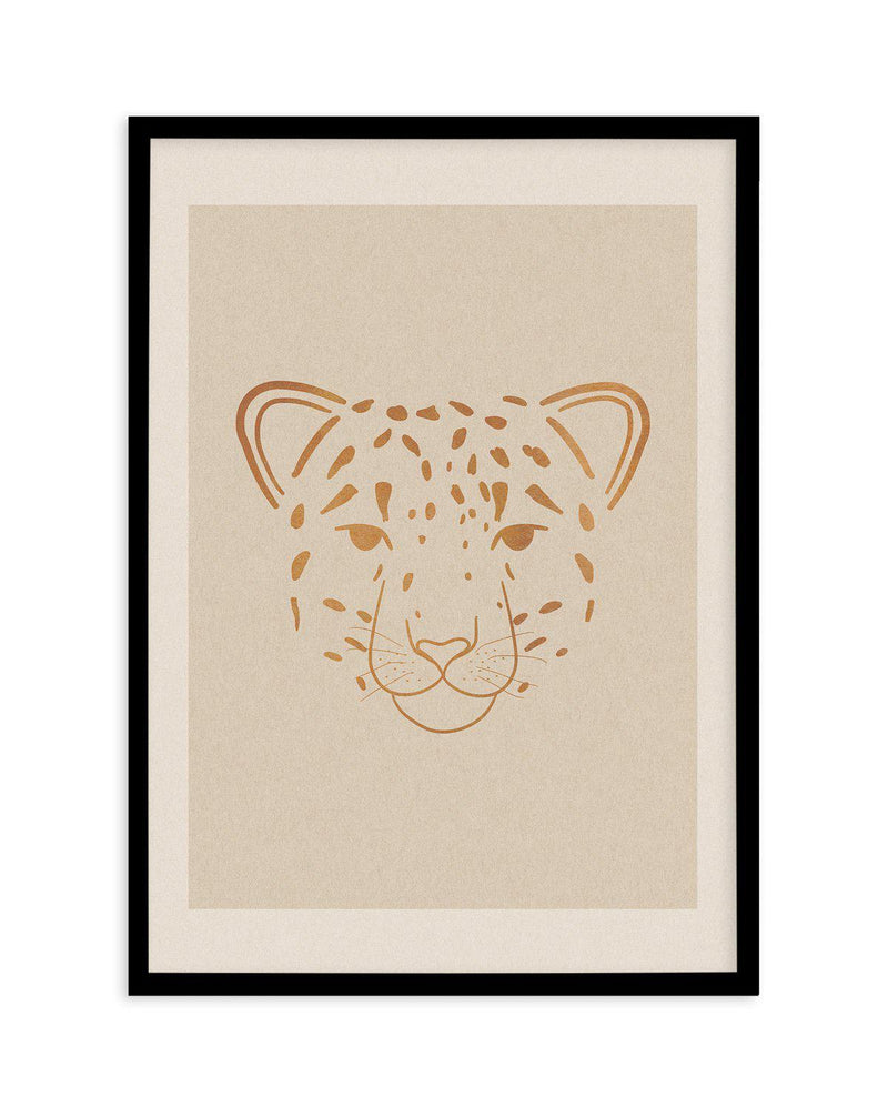 Boheme Leopard Art Print-PRINT-Olive et Oriel-Olive et Oriel-A5 | 5.8" x 8.3" | 14.8 x 21cm-Black-With White Border-Buy-Australian-Art-Prints-Online-with-Olive-et-Oriel-Your-Artwork-Specialists-Austrailia-Decorate-With-Coastal-Photo-Wall-Art-Prints-From-Our-Beach-House-Artwork-Collection-Fine-Poster-and-Framed-Artwork