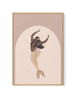 Boheme Mermaid I | Framed Canvas-CANVAS-You can shop wall art online with Olive et Oriel for everything from abstract art to fun kids wall art. Our beautiful modern art prints and canvas art are available from large canvas prints to wall art paintings and our proudly Australian artwork collection offers only the highest quality framed large wall art and canvas art Australia - You can buy fashion photography prints or Hampton print posters and paintings on canvas from Olive et Oriel and have them
