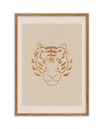 Boheme Tiger Art Print-PRINT-Olive et Oriel-Olive et Oriel-50x70 cm | 19.6" x 27.5"-Walnut-With White Border-Buy-Australian-Art-Prints-Online-with-Olive-et-Oriel-Your-Artwork-Specialists-Austrailia-Decorate-With-Coastal-Photo-Wall-Art-Prints-From-Our-Beach-House-Artwork-Collection-Fine-Poster-and-Framed-Artwork