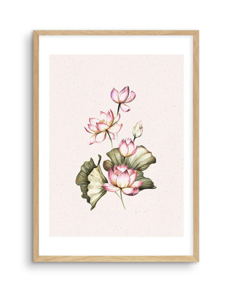 Bohemian Lotus I Art Print-PRINT-Olive et Oriel-Olive et Oriel-A5 | 5.8" x 8.3" | 14.8 x 21cm-Oak-With White Border-Buy-Australian-Art-Prints-Online-with-Olive-et-Oriel-Your-Artwork-Specialists-Austrailia-Decorate-With-Coastal-Photo-Wall-Art-Prints-From-Our-Beach-House-Artwork-Collection-Fine-Poster-and-Framed-Artwork