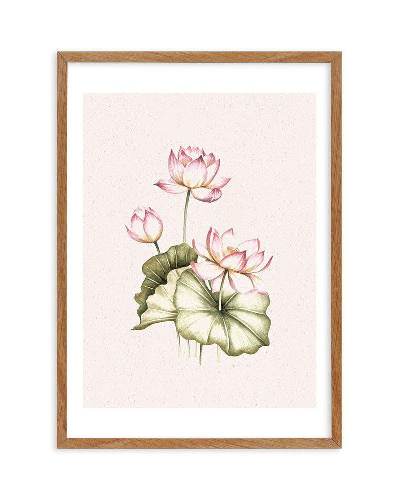Bohemian Lotus II Art Print-PRINT-Olive et Oriel-Olive et Oriel-50x70 cm | 19.6" x 27.5"-Walnut-With White Border-Buy-Australian-Art-Prints-Online-with-Olive-et-Oriel-Your-Artwork-Specialists-Austrailia-Decorate-With-Coastal-Photo-Wall-Art-Prints-From-Our-Beach-House-Artwork-Collection-Fine-Poster-and-Framed-Artwork