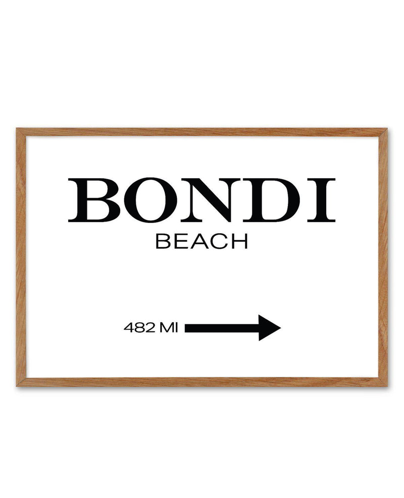 Bondi Beach Art Print-PRINT-Olive et Oriel-Olive et Oriel-50x70 cm | 19.6" x 27.5"-Walnut-With White Border-Buy-Australian-Art-Prints-Online-with-Olive-et-Oriel-Your-Artwork-Specialists-Austrailia-Decorate-With-Coastal-Photo-Wall-Art-Prints-From-Our-Beach-House-Artwork-Collection-Fine-Poster-and-Framed-Artwork