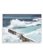 Bondi Icebergs | LS | Framed Canvas-CANVAS-You can shop wall art online with Olive et Oriel for everything from abstract art to fun kids wall art. Our beautiful modern art prints and canvas art are available from large canvas prints to wall art paintings and our proudly Australian artwork collection offers only the highest quality framed large wall art and canvas art Australia - You can buy fashion photography prints or Hampton print posters and paintings on canvas from Olive et Oriel and have t