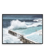 Bondi Icebergs | LS | Framed Canvas-CANVAS-You can shop wall art online with Olive et Oriel for everything from abstract art to fun kids wall art. Our beautiful modern art prints and canvas art are available from large canvas prints to wall art paintings and our proudly Australian artwork collection offers only the highest quality framed large wall art and canvas art Australia - You can buy fashion photography prints or Hampton print posters and paintings on canvas from Olive et Oriel and have t