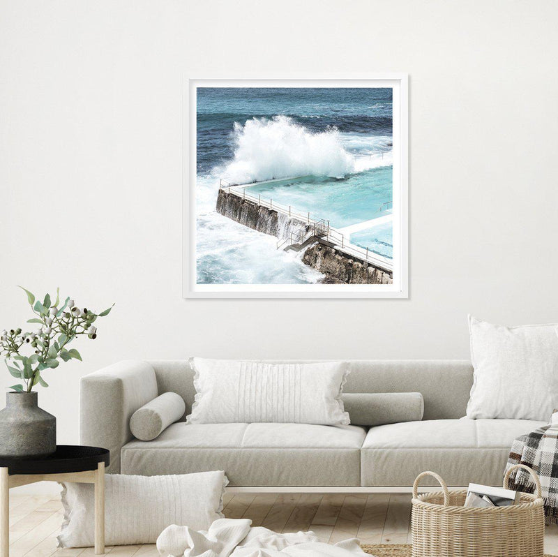Bondi Icebergs SQ Art Print-PRINT-Olive et Oriel-Olive et Oriel-Buy-Australian-Art-Prints-Online-with-Olive-et-Oriel-Your-Artwork-Specialists-Austrailia-Decorate-With-Coastal-Photo-Wall-Art-Prints-From-Our-Beach-House-Artwork-Collection-Fine-Poster-and-Framed-Artwork
