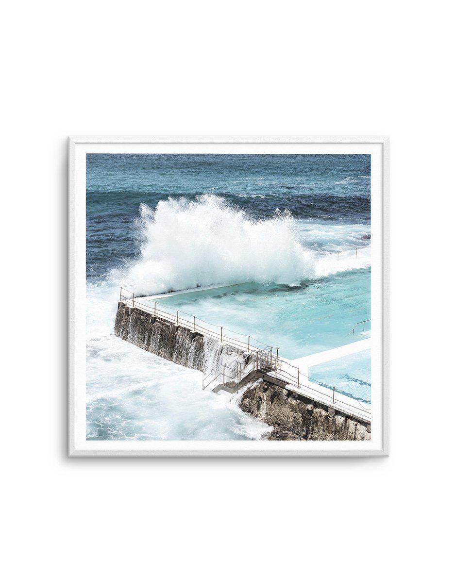 Bondi Icebergs SQ Art Print-PRINT-Olive et Oriel-Olive et Oriel-Buy-Australian-Art-Prints-Online-with-Olive-et-Oriel-Your-Artwork-Specialists-Austrailia-Decorate-With-Coastal-Photo-Wall-Art-Prints-From-Our-Beach-House-Artwork-Collection-Fine-Poster-and-Framed-Artwork