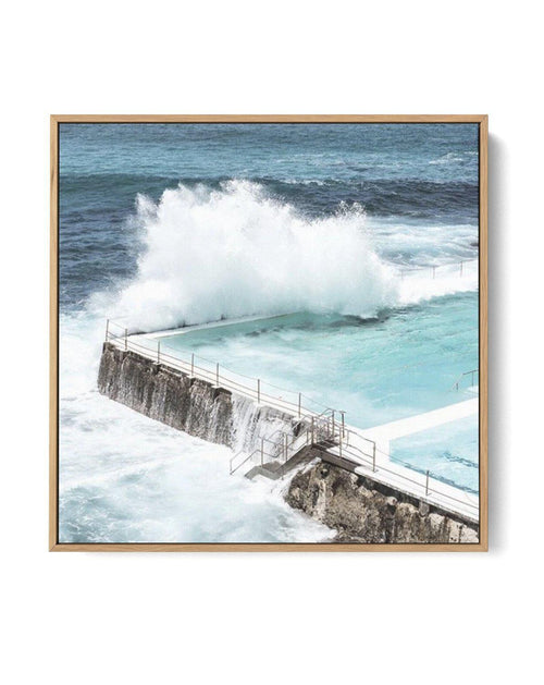 Bondi Icebergs SQ | Framed Canvas-CANVAS-You can shop wall art online with Olive et Oriel for everything from abstract art to fun kids wall art. Our beautiful modern art prints and canvas art are available from large canvas prints to wall art paintings and our proudly Australian artwork collection offers only the highest quality framed large wall art and canvas art Australia - You can buy fashion photography prints or Hampton print posters and paintings on canvas from Olive et Oriel and have the