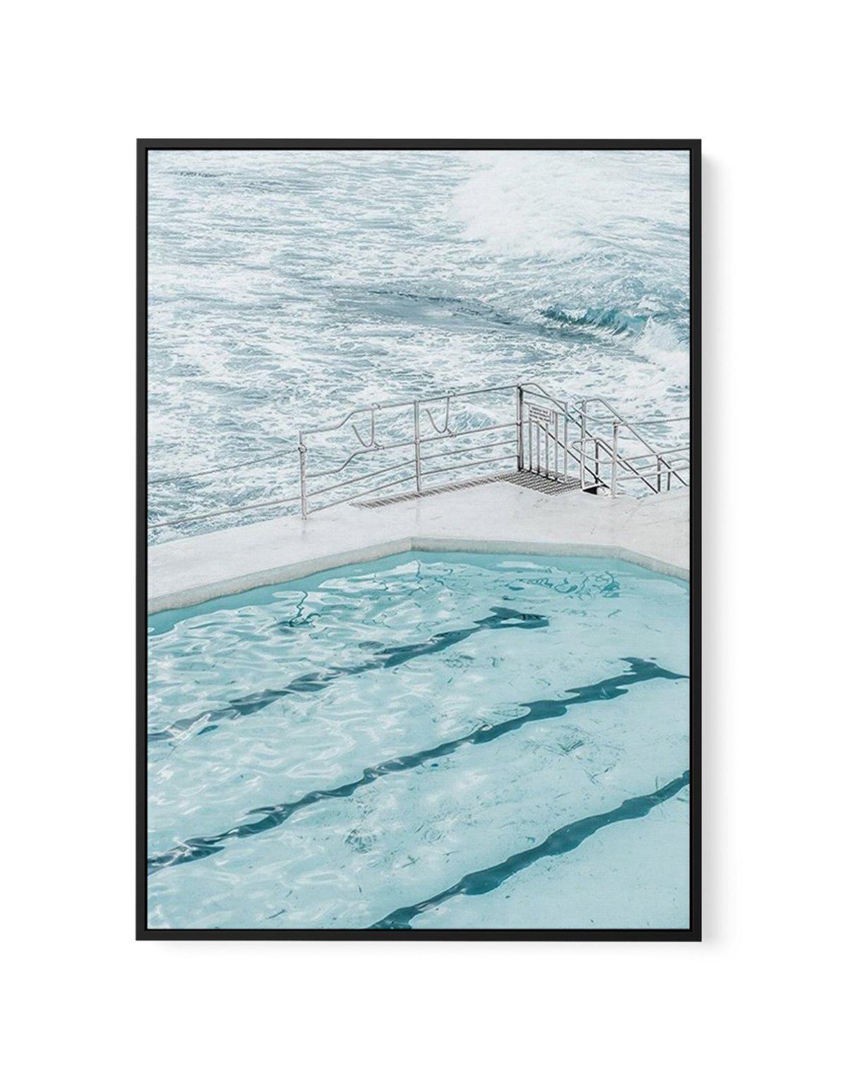 Bondi In Blue I | Framed Canvas-CANVAS-You can shop wall art online with Olive et Oriel for everything from abstract art to fun kids wall art. Our beautiful modern art prints and canvas art are available from large canvas prints to wall art paintings and our proudly Australian artwork collection offers only the highest quality framed large wall art and canvas art Australia - You can buy fashion photography prints or Hampton print posters and paintings on canvas from Olive et Oriel and have them 