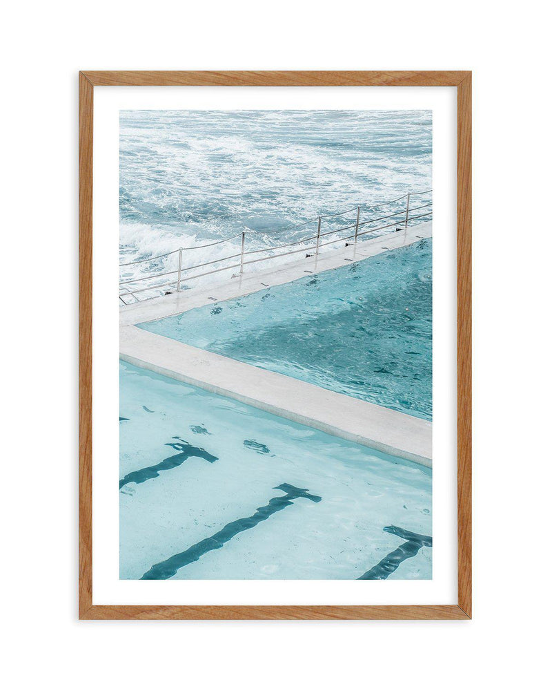 Bondi In Blue II Art Print-PRINT-Olive et Oriel-Olive et Oriel-50x70 cm | 19.6" x 27.5"-Walnut-With White Border-Buy-Australian-Art-Prints-Online-with-Olive-et-Oriel-Your-Artwork-Specialists-Austrailia-Decorate-With-Coastal-Photo-Wall-Art-Prints-From-Our-Beach-House-Artwork-Collection-Fine-Poster-and-Framed-Artwork