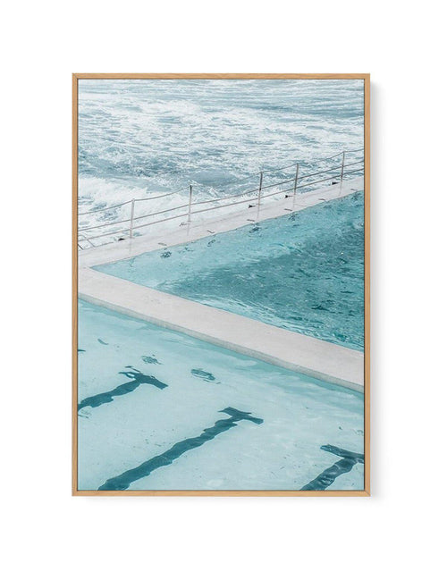 Bondi In Blue II | Framed Canvas-CANVAS-You can shop wall art online with Olive et Oriel for everything from abstract art to fun kids wall art. Our beautiful modern art prints and canvas art are available from large canvas prints to wall art paintings and our proudly Australian artwork collection offers only the highest quality framed large wall art and canvas art Australia - You can buy fashion photography prints or Hampton print posters and paintings on canvas from Olive et Oriel and have them