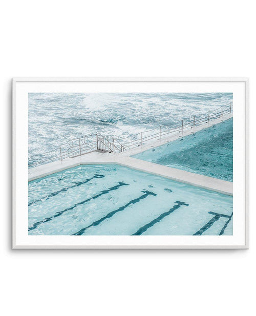 Bondi In Blue | LS Art Print-PRINT-Olive et Oriel-Olive et Oriel-A4 | 8.3" x 11.7" | 21 x 29.7cm-Unframed Art Print-With White Border-Buy-Australian-Art-Prints-Online-with-Olive-et-Oriel-Your-Artwork-Specialists-Austrailia-Decorate-With-Coastal-Photo-Wall-Art-Prints-From-Our-Beach-House-Artwork-Collection-Fine-Poster-and-Framed-Artwork