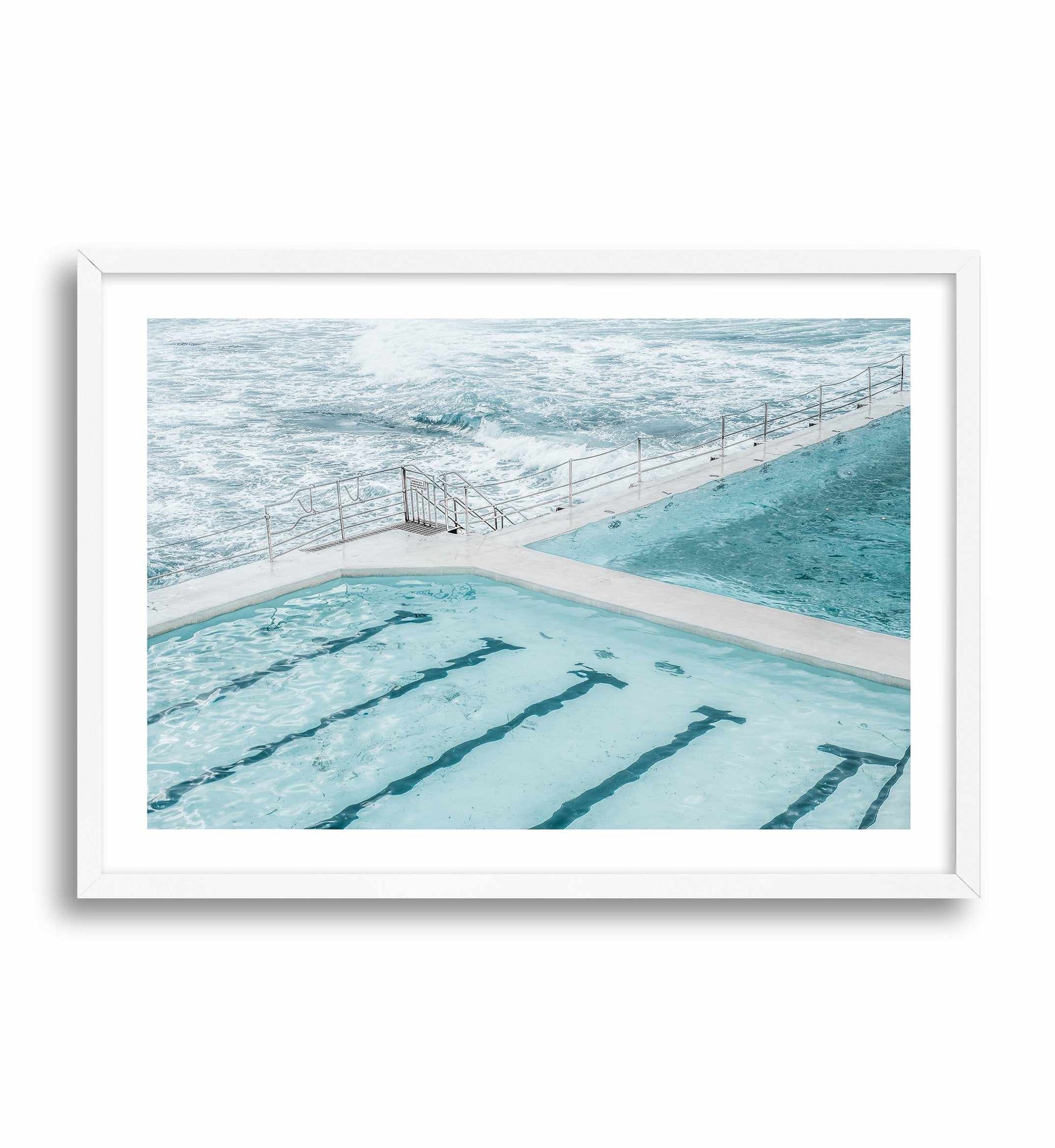 Bondi In Blue | LS Art Print-PRINT-Olive et Oriel-Olive et Oriel-A4 | 8.3" x 11.7" | 21 x 29.7cm-White-With White Border-Buy-Australian-Art-Prints-Online-with-Olive-et-Oriel-Your-Artwork-Specialists-Austrailia-Decorate-With-Coastal-Photo-Wall-Art-Prints-From-Our-Beach-House-Artwork-Collection-Fine-Poster-and-Framed-Artwork