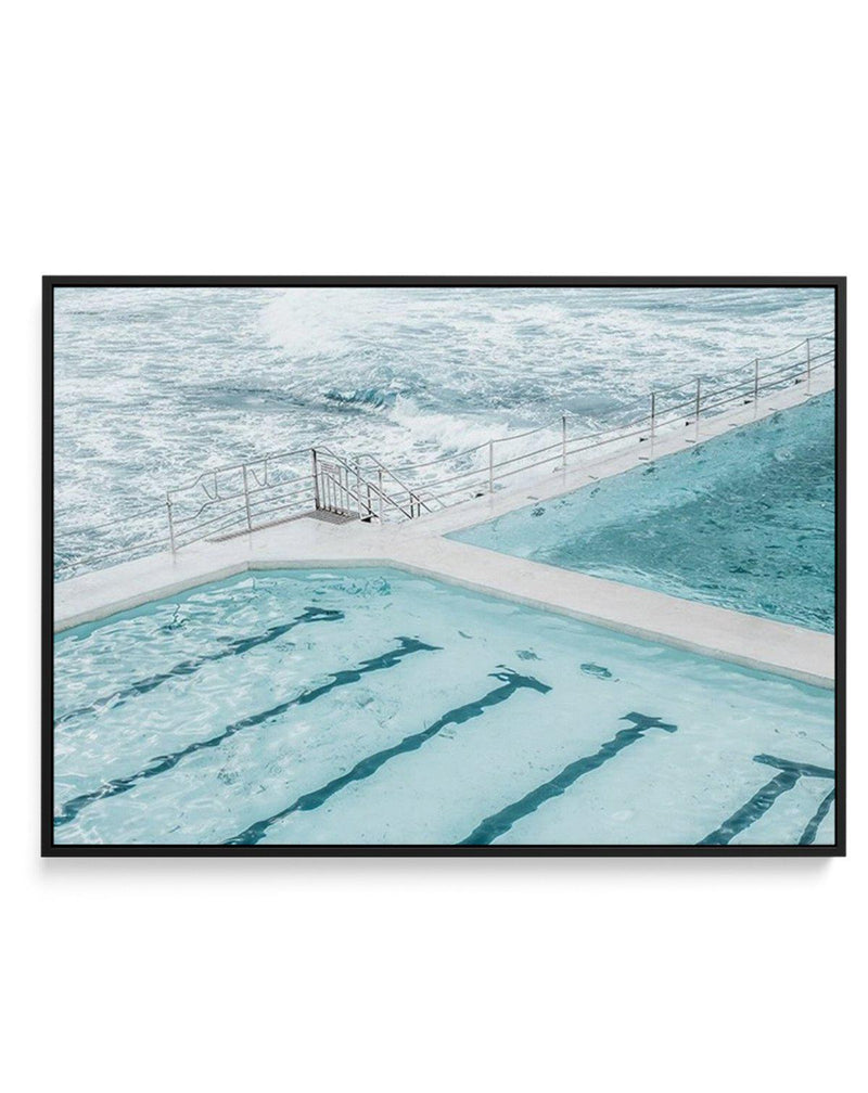Bondi In Blue | LS | Framed Canvas-CANVAS-You can shop wall art online with Olive et Oriel for everything from abstract art to fun kids wall art. Our beautiful modern art prints and canvas art are available from large canvas prints to wall art paintings and our proudly Australian artwork collection offers only the highest quality framed large wall art and canvas art Australia - You can buy fashion photography prints or Hampton print posters and paintings on canvas from Olive et Oriel and have th