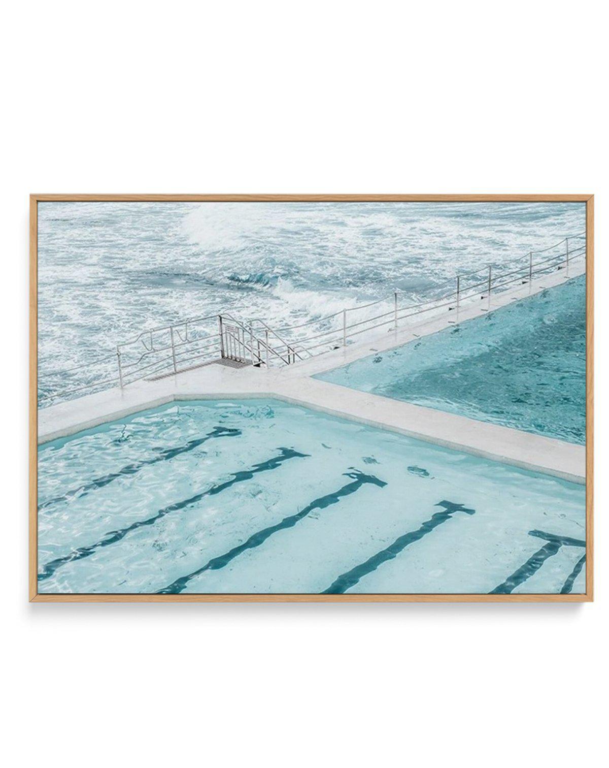 Bondi In Blue | LS | Framed Canvas-CANVAS-You can shop wall art online with Olive et Oriel for everything from abstract art to fun kids wall art. Our beautiful modern art prints and canvas art are available from large canvas prints to wall art paintings and our proudly Australian artwork collection offers only the highest quality framed large wall art and canvas art Australia - You can buy fashion photography prints or Hampton print posters and paintings on canvas from Olive et Oriel and have th