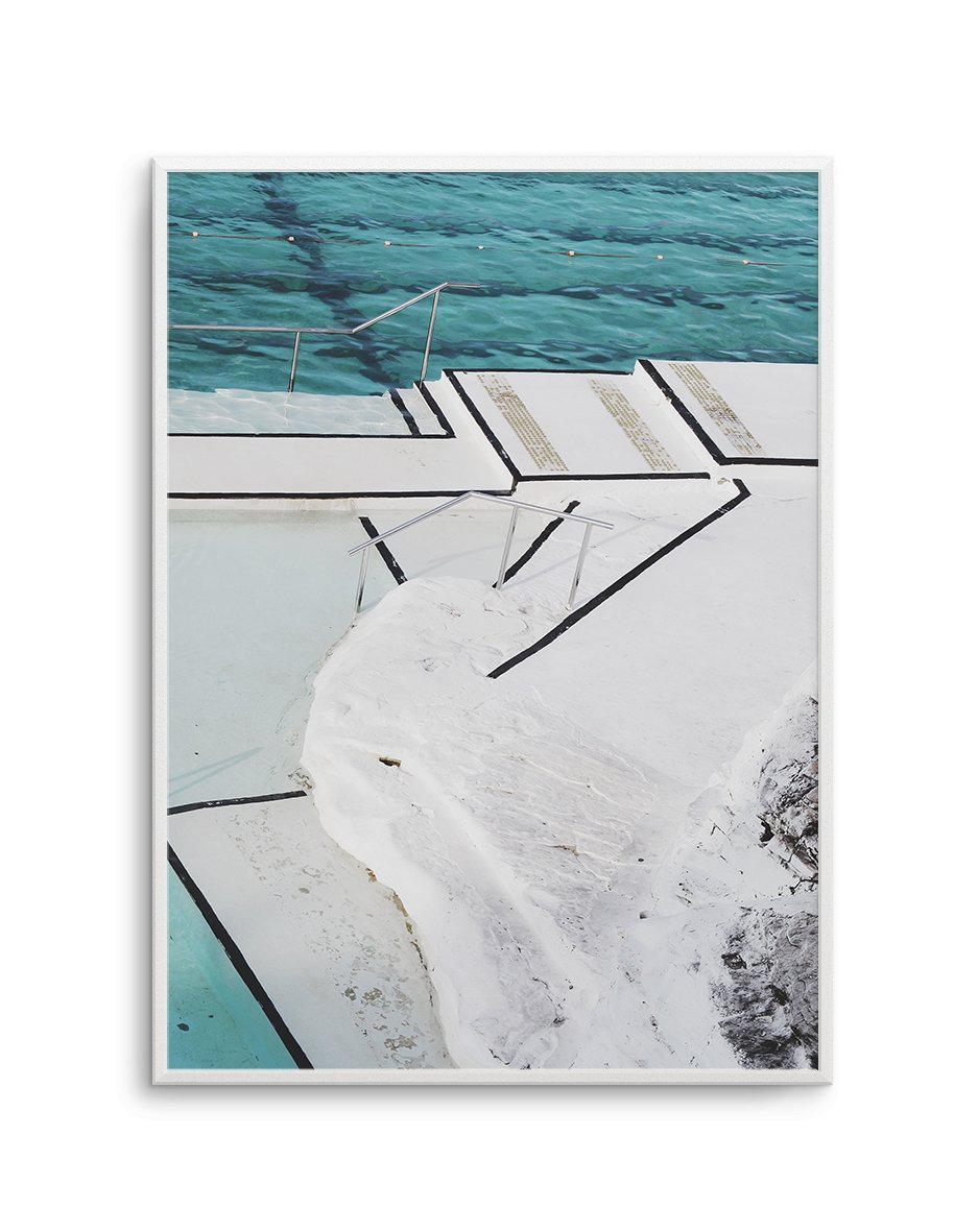 Bondi Pool View Art Print-PRINT-Olive et Oriel-Olive et Oriel-A5 | 5.8" x 8.3" | 14.8 x 21cm-Unframed Art Print-With White Border-Buy-Australian-Art-Prints-Online-with-Olive-et-Oriel-Your-Artwork-Specialists-Austrailia-Decorate-With-Coastal-Photo-Wall-Art-Prints-From-Our-Beach-House-Artwork-Collection-Fine-Poster-and-Framed-Artwork