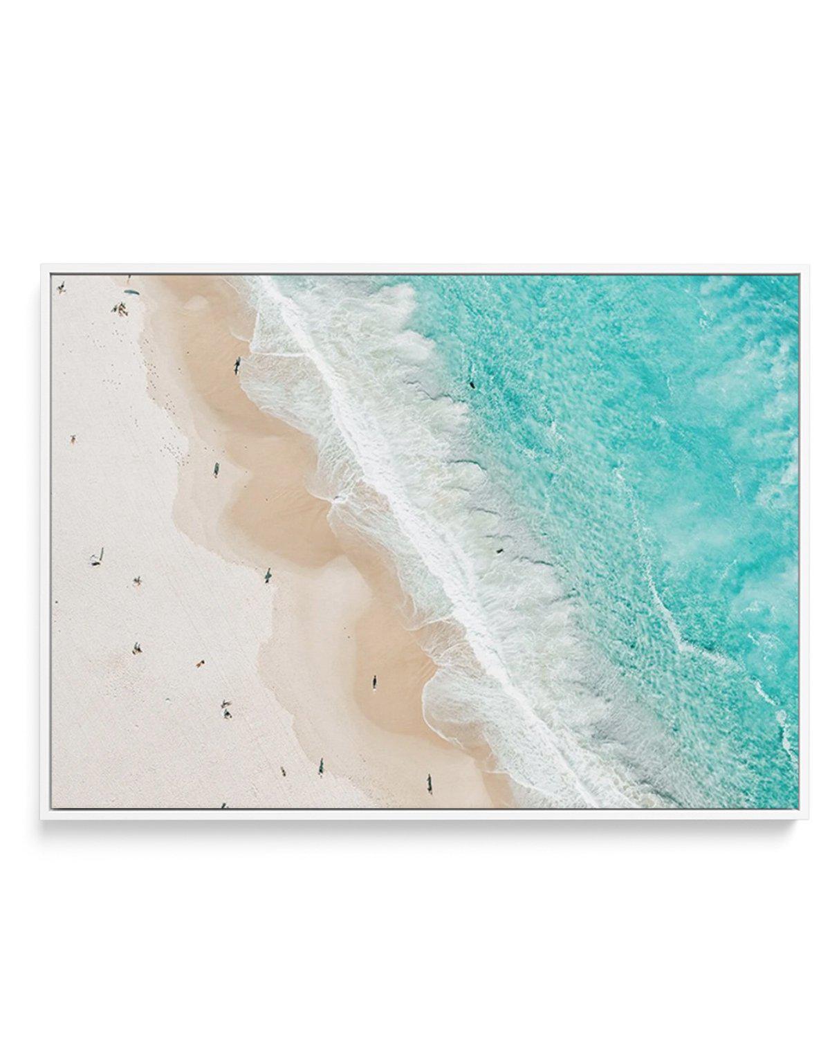 Bondi Splits | Framed Canvas-CANVAS-You can shop wall art online with Olive et Oriel for everything from abstract art to fun kids wall art. Our beautiful modern art prints and canvas art are available from large canvas prints to wall art paintings and our proudly Australian artwork collection offers only the highest quality framed large wall art and canvas art Australia - You can buy fashion photography prints or Hampton print posters and paintings on canvas from Olive et Oriel and have them del