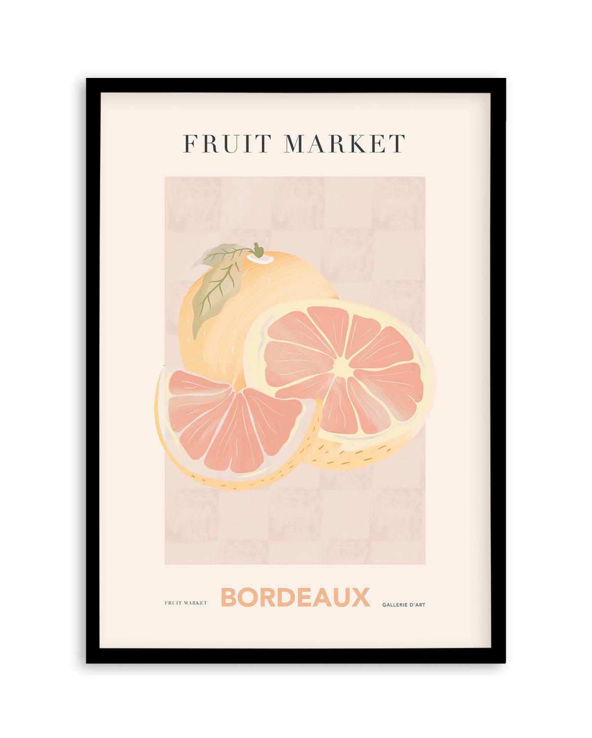 Fruit Market Bordeaux Art Print-PRINT-Olive et Oriel-Olive et Oriel-A5 | 5.8" x 8.3" | 14.8 x 21cm-Black-With White Border-Buy-Australian-Art-Prints-Online-with-Olive-et-Oriel-Your-Artwork-Specialists-Austrailia-Decorate-With-Coastal-Photo-Wall-Art-Prints-From-Our-Beach-House-Artwork-Collection-Fine-Poster-and-Framed-Artwork