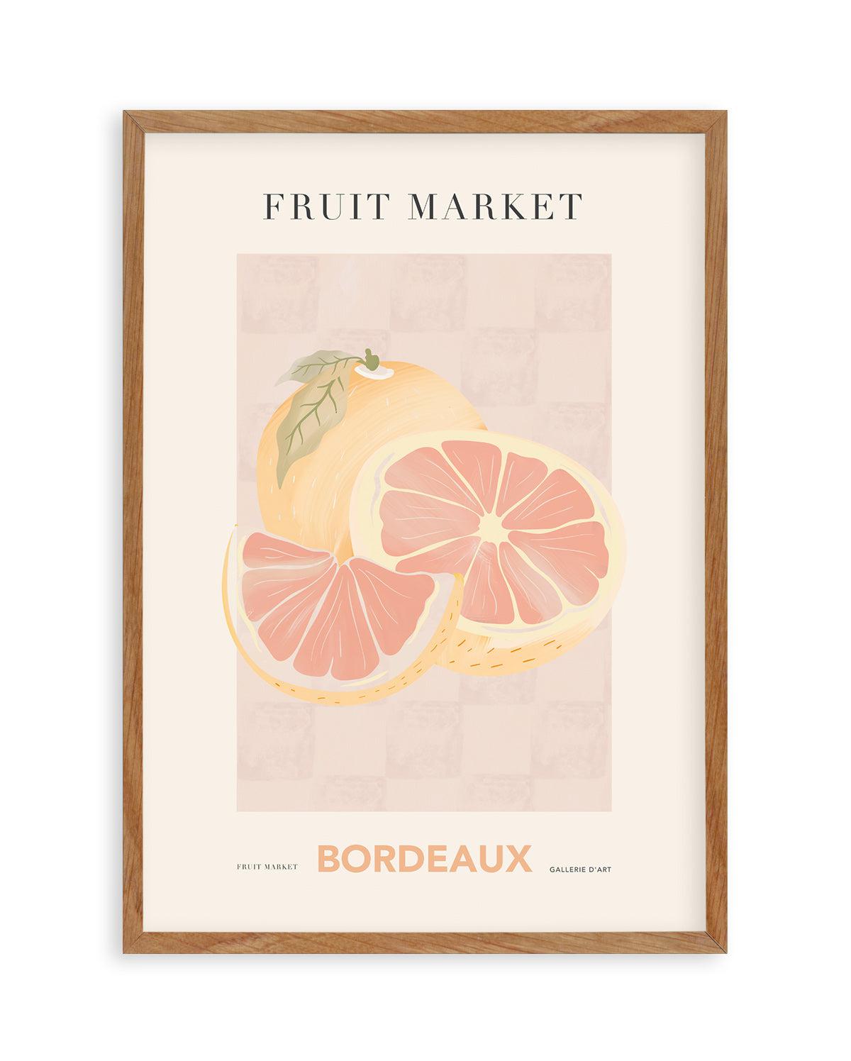 Fruit Market Bordeaux Art Print-PRINT-Olive et Oriel-Olive et Oriel-50x70 cm | 19.6" x 27.5"-Walnut-With White Border-Buy-Australian-Art-Prints-Online-with-Olive-et-Oriel-Your-Artwork-Specialists-Austrailia-Decorate-With-Coastal-Photo-Wall-Art-Prints-From-Our-Beach-House-Artwork-Collection-Fine-Poster-and-Framed-Artwork