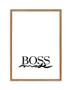 Boss Mode Art Print-PRINT-Olive et Oriel-Olive et Oriel-50x70 cm | 19.6" x 27.5"-Walnut-With White Border-Buy-Australian-Art-Prints-Online-with-Olive-et-Oriel-Your-Artwork-Specialists-Austrailia-Decorate-With-Coastal-Photo-Wall-Art-Prints-From-Our-Beach-House-Artwork-Collection-Fine-Poster-and-Framed-Artwork