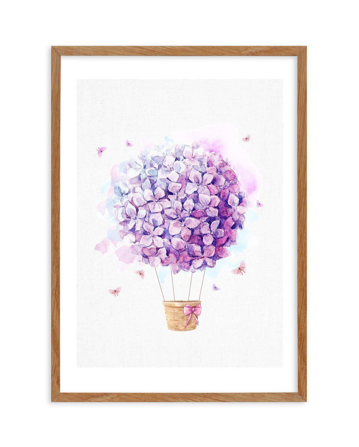 Bouquet Balloon on Linen I Art Print-PRINT-Olive et Oriel-Olive et Oriel-50x70 cm | 19.6" x 27.5"-Walnut-With White Border-Buy-Australian-Art-Prints-Online-with-Olive-et-Oriel-Your-Artwork-Specialists-Austrailia-Decorate-With-Coastal-Photo-Wall-Art-Prints-From-Our-Beach-House-Artwork-Collection-Fine-Poster-and-Framed-Artwork