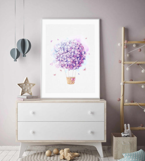 Bouquet Balloon on Linen I Art Print-PRINT-Olive et Oriel-Olive et Oriel-Buy-Australian-Art-Prints-Online-with-Olive-et-Oriel-Your-Artwork-Specialists-Austrailia-Decorate-With-Coastal-Photo-Wall-Art-Prints-From-Our-Beach-House-Artwork-Collection-Fine-Poster-and-Framed-Artwork