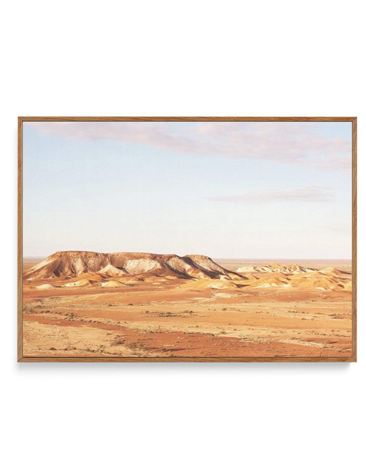 Breakaways, Coober Pedy | Framed Canvas-CANVAS-You can shop wall art online with Olive et Oriel for everything from abstract art to fun kids wall art. Our beautiful modern art prints and canvas art are available from large canvas prints to wall art paintings and our proudly Australian artwork collection offers only the highest quality framed large wall art and canvas art Australia - You can buy fashion photography prints or Hampton print posters and paintings on canvas from Olive et Oriel and ha