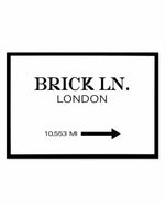 Brick Lane, London Art Print-PRINT-Olive et Oriel-Olive et Oriel-A5 | 5.8" x 8.3" | 14.8 x 21cm-Black-With White Border-Buy-Australian-Art-Prints-Online-with-Olive-et-Oriel-Your-Artwork-Specialists-Austrailia-Decorate-With-Coastal-Photo-Wall-Art-Prints-From-Our-Beach-House-Artwork-Collection-Fine-Poster-and-Framed-Artwork