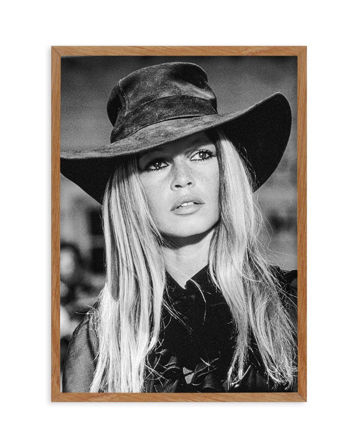 Brigitte Bardot II Art Print-PRINT-Olive et Oriel-Olive et Oriel-50x70 cm | 19.6" x 27.5"-Walnut-With White Border-Buy-Australian-Art-Prints-Online-with-Olive-et-Oriel-Your-Artwork-Specialists-Austrailia-Decorate-With-Coastal-Photo-Wall-Art-Prints-From-Our-Beach-House-Artwork-Collection-Fine-Poster-and-Framed-Artwork