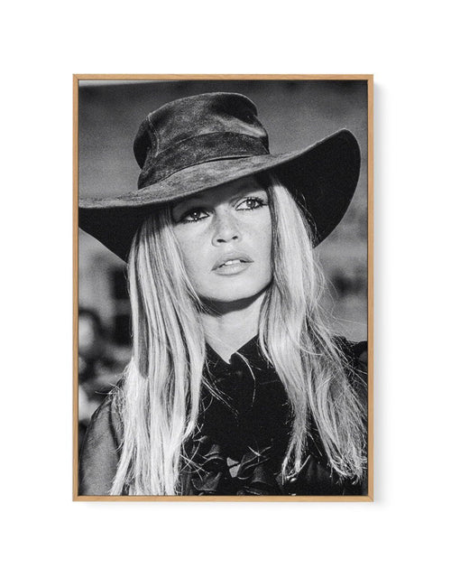 Brigitte Bardot II | Framed Canvas-CANVAS-You can shop wall art online with Olive et Oriel for everything from abstract art to fun kids wall art. Our beautiful modern art prints and canvas art are available from large canvas prints to wall art paintings and our proudly Australian artwork collection offers only the highest quality framed large wall art and canvas art Australia - You can buy fashion photography prints or Hampton print posters and paintings on canvas from Olive et Oriel and have th