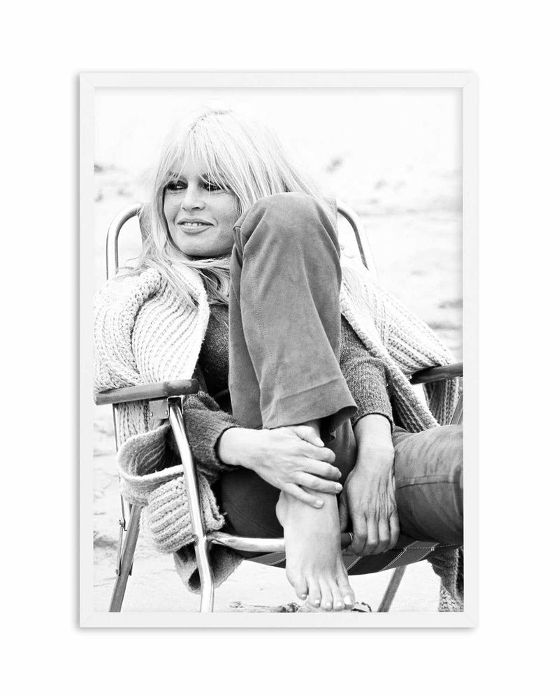 Brigitte Bardot III (B&W) Art Print-PRINT-Olive et Oriel-Olive et Oriel-A5 | 5.8" x 8.3" | 14.8 x 21cm-White-With White Border-Buy-Australian-Art-Prints-Online-with-Olive-et-Oriel-Your-Artwork-Specialists-Austrailia-Decorate-With-Coastal-Photo-Wall-Art-Prints-From-Our-Beach-House-Artwork-Collection-Fine-Poster-and-Framed-Artwork
