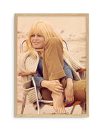 Brigitte Bardot III (Full Colour) Art Print-PRINT-Olive et Oriel-Olive et Oriel-A5 | 5.8" x 8.3" | 14.8 x 21cm-Oak-With White Border-Buy-Australian-Art-Prints-Online-with-Olive-et-Oriel-Your-Artwork-Specialists-Austrailia-Decorate-With-Coastal-Photo-Wall-Art-Prints-From-Our-Beach-House-Artwork-Collection-Fine-Poster-and-Framed-Artwork
