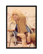 Brigitte Bardot III (Full Colour) Art Print-PRINT-Olive et Oriel-Olive et Oriel-A5 | 5.8" x 8.3" | 14.8 x 21cm-Black-With White Border-Buy-Australian-Art-Prints-Online-with-Olive-et-Oriel-Your-Artwork-Specialists-Austrailia-Decorate-With-Coastal-Photo-Wall-Art-Prints-From-Our-Beach-House-Artwork-Collection-Fine-Poster-and-Framed-Artwork