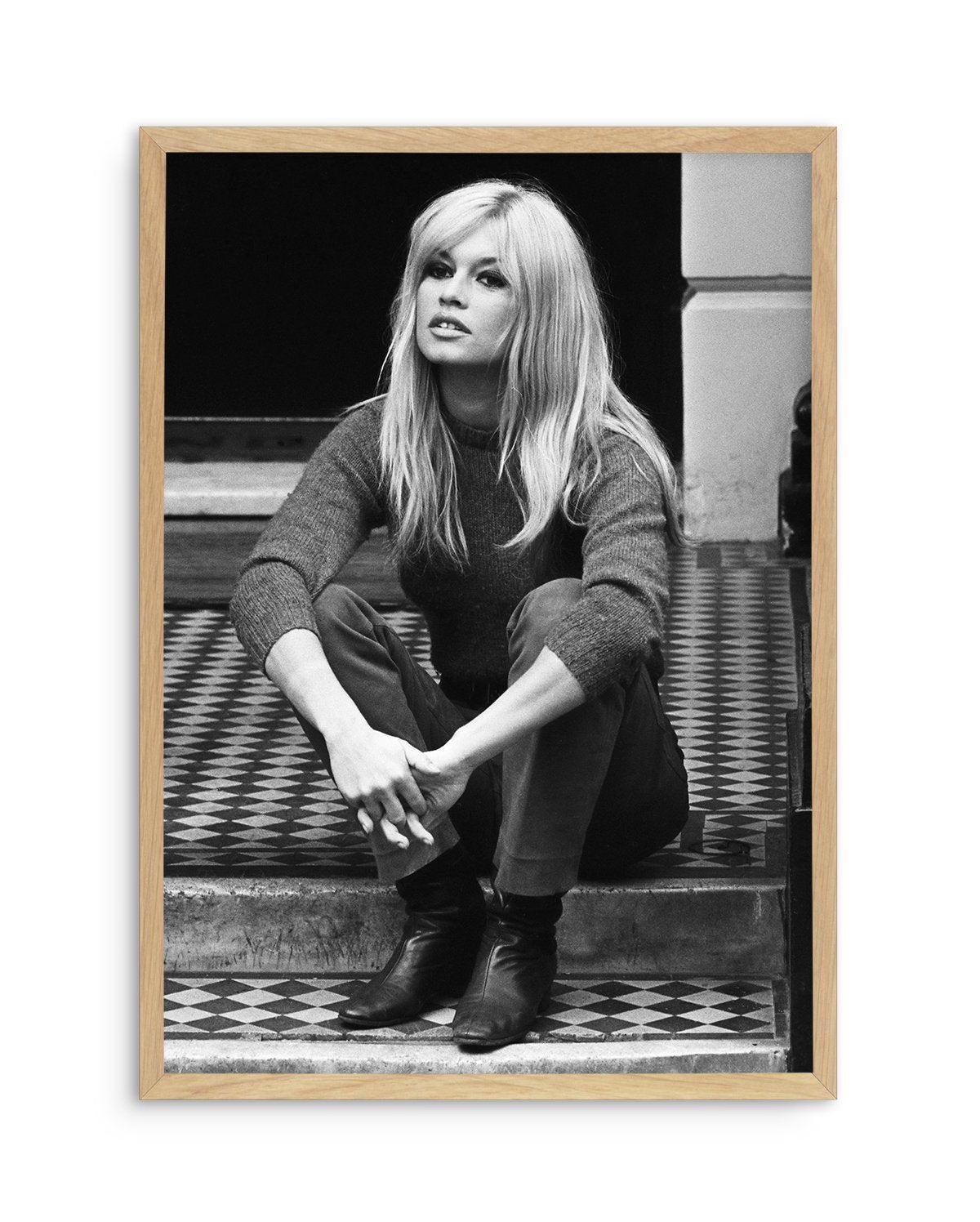 Brigitte Bardot IV Art Print-PRINT-Olive et Oriel-Olive et Oriel-A5 | 5.8" x 8.3" | 14.8 x 21cm-Oak-With White Border-Buy-Australian-Art-Prints-Online-with-Olive-et-Oriel-Your-Artwork-Specialists-Austrailia-Decorate-With-Coastal-Photo-Wall-Art-Prints-From-Our-Beach-House-Artwork-Collection-Fine-Poster-and-Framed-Artwork