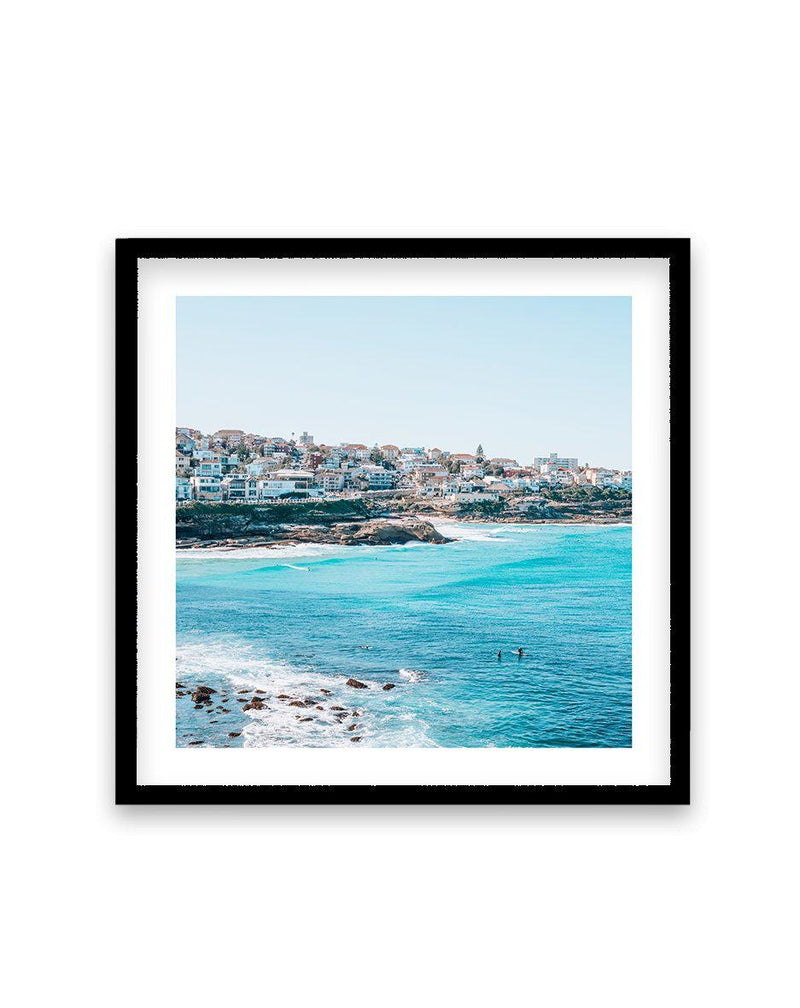 Bronte Mal Riders SQ Art Print-PRINT-Olive et Oriel-Olive et Oriel-70x70 cm | 27.5" x 27.5"-Black-With White Border-Buy-Australian-Art-Prints-Online-with-Olive-et-Oriel-Your-Artwork-Specialists-Austrailia-Decorate-With-Coastal-Photo-Wall-Art-Prints-From-Our-Beach-House-Artwork-Collection-Fine-Poster-and-Framed-Artwork