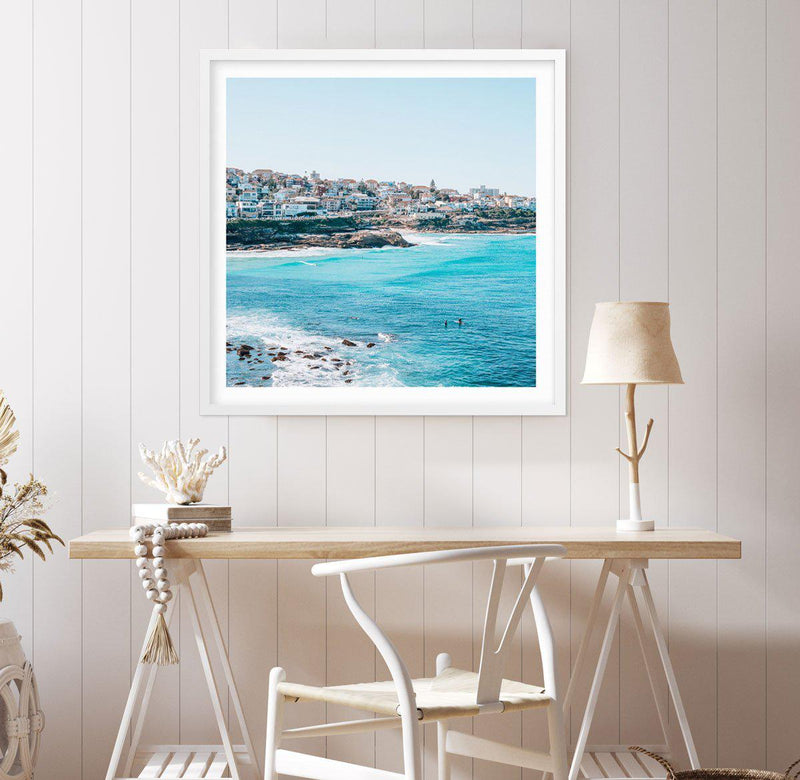 Bronte Mal Riders SQ Art Print-PRINT-Olive et Oriel-Olive et Oriel-Buy-Australian-Art-Prints-Online-with-Olive-et-Oriel-Your-Artwork-Specialists-Austrailia-Decorate-With-Coastal-Photo-Wall-Art-Prints-From-Our-Beach-House-Artwork-Collection-Fine-Poster-and-Framed-Artwork