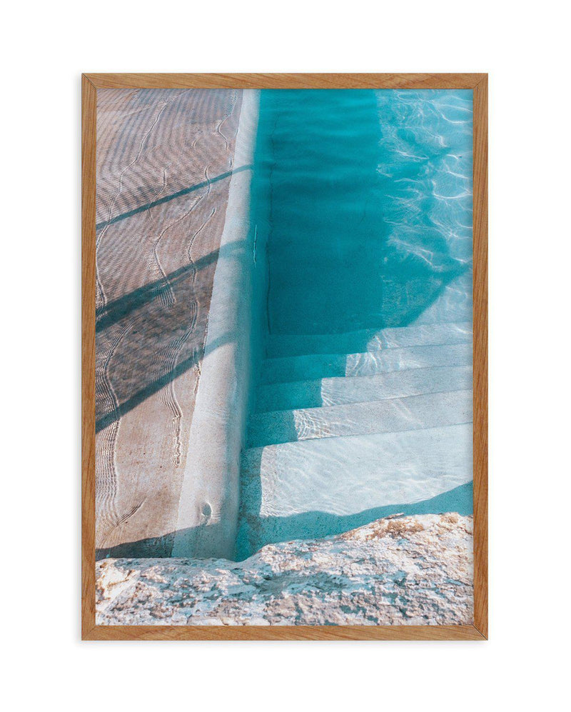 Bronte Pool Abstract I Art Print-PRINT-Olive et Oriel-Olive et Oriel-50x70 cm | 19.6" x 27.5"-Walnut-With White Border-Buy-Australian-Art-Prints-Online-with-Olive-et-Oriel-Your-Artwork-Specialists-Austrailia-Decorate-With-Coastal-Photo-Wall-Art-Prints-From-Our-Beach-House-Artwork-Collection-Fine-Poster-and-Framed-Artwork